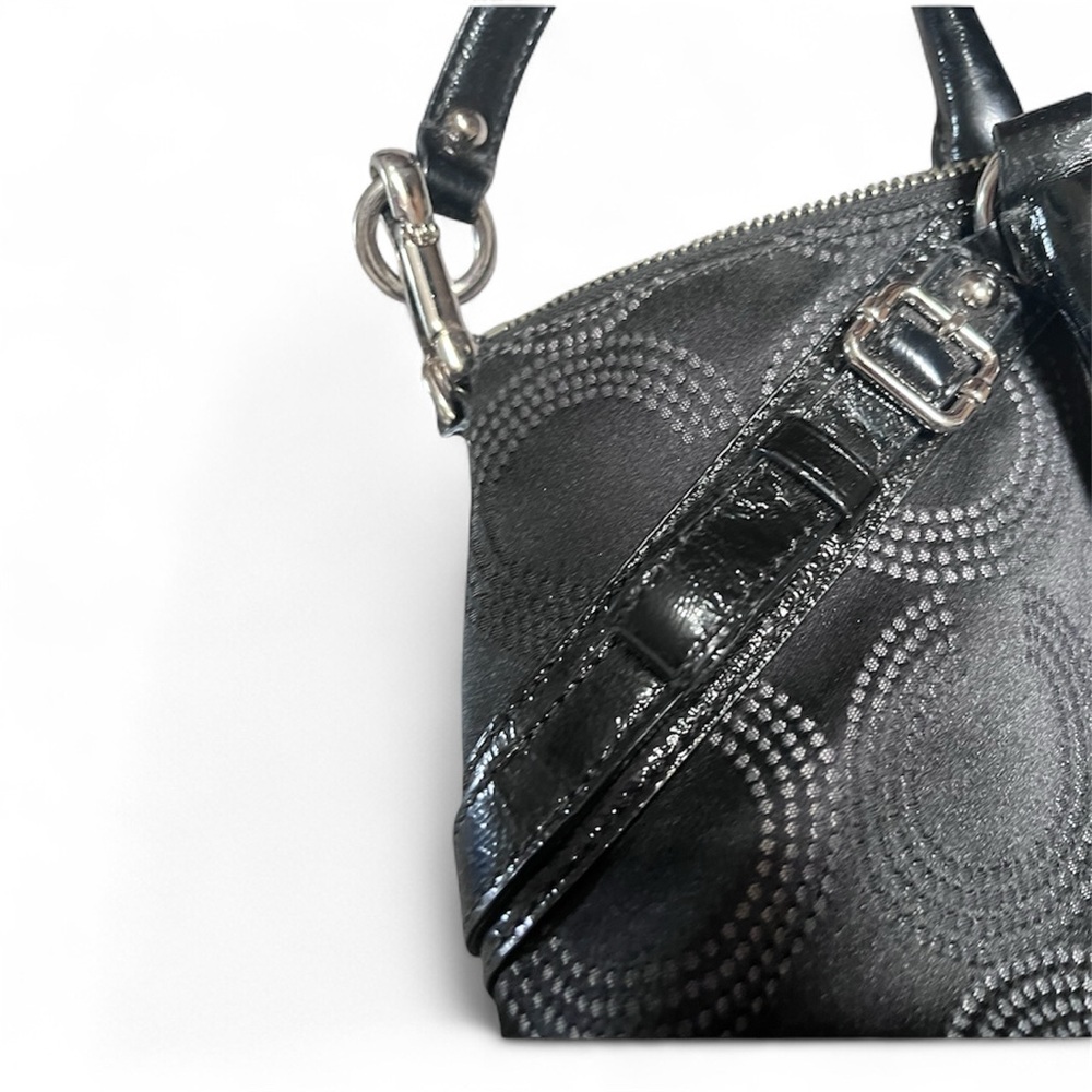 Coach Madison Sophia Dotted Op Art Satchel Bag - Picture 7 of 9